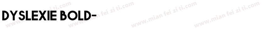 dyslexie bold字体转换